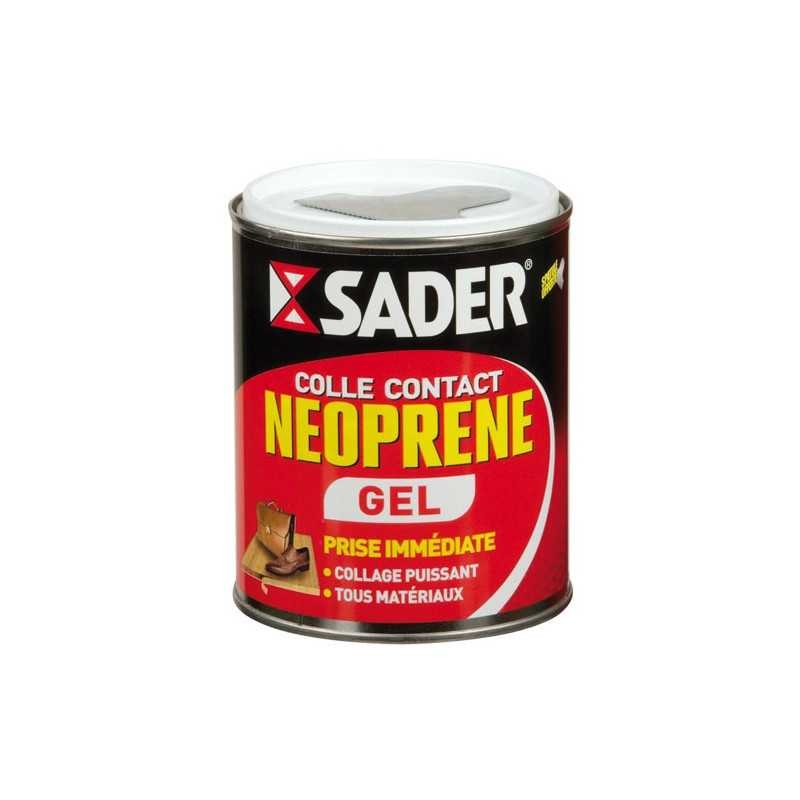 Colle contact néoprène Sader Gel 750ml pour stopper les coulures sur support vertical
