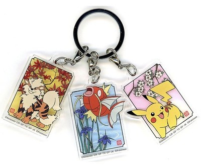 Schlüsselanhänger Pikachu & Magikarp & Arcanine Pokemon 3-teilig Acryl Japan C811