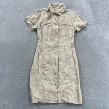 Preview Collection Dress Women’s 4 Midi 100% Linen Bohemian Collared Sustainable