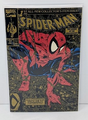 Spider-Man #1 Gold Edition Variant McFarlane (Marvel, 1990) Second Printing
