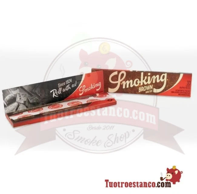 Cartine Smoking Marrone Lunghe Brown King Size Scatola 50 Libretti - Immagine 4 di 4