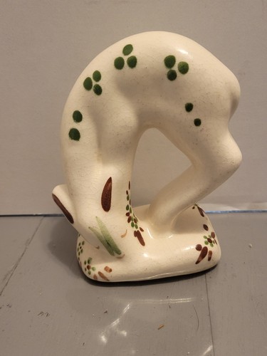 Vintage Mid Century Rio Hondo California Pottery Deer Fawn Figurines 2 Lot - Picture 2 of 14