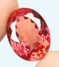 Flawless Natural Imperial Topaz 16.80 Ct Oval Certified Untreated Loose Gemstone