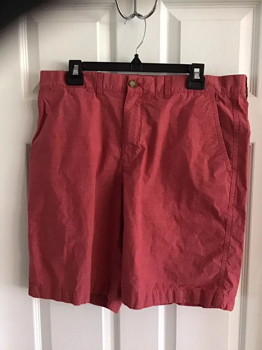 Tommy Hilfiger Shorts Mens 36 Red Chino Casual Cotton Preppy