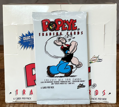 1994 CARD CREATIONS POPEYE© TV Show PACK 6 Cards OLIVIA BLUTO CHROME INSERTS OVP - Picture 13 of 24