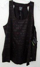 NEW NICOLE MILLER RACERBACK DRESSY TANK ACTIVE WEAR NEOPOLIS EMBOSSED SZ LG NEW