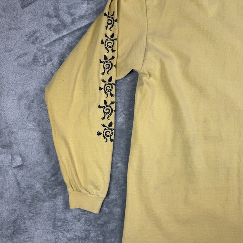 Comfort Colors Shirt Medium Gelb Baumwolle Langarm Grafikdruck Kaffee T-Shirt - Bild 6 von 7