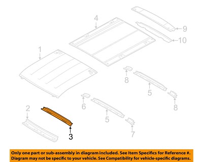 FORD OEM 15-23 E-Transit Roof Roof Components-Front Bow EK4Z6150244A