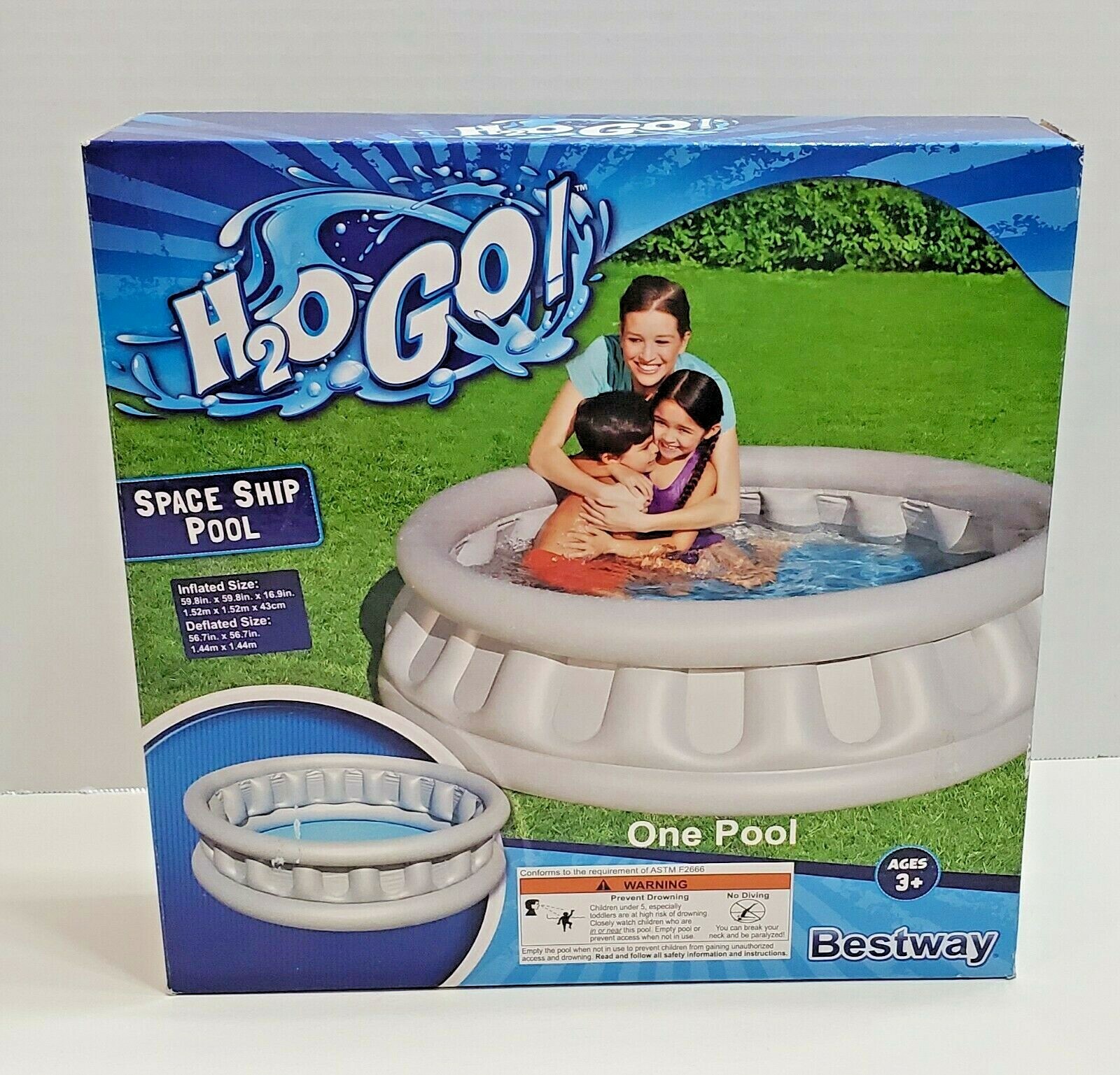 h2o inflatable pool