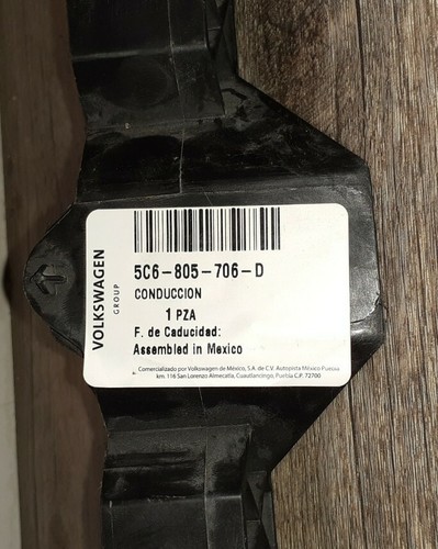 5C6-805-706-D Jetta 2011-16 Radiator Support Upper Bumper Mounting Bracket OEM - 第 2/3 張圖片