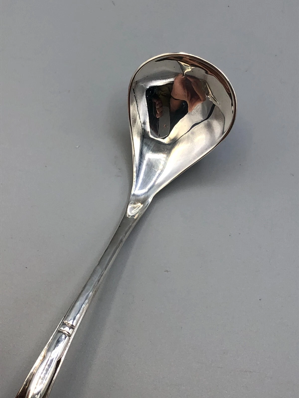 Cellini Craft Sterling Silver Sauce Ladle with Blossom Style Handle