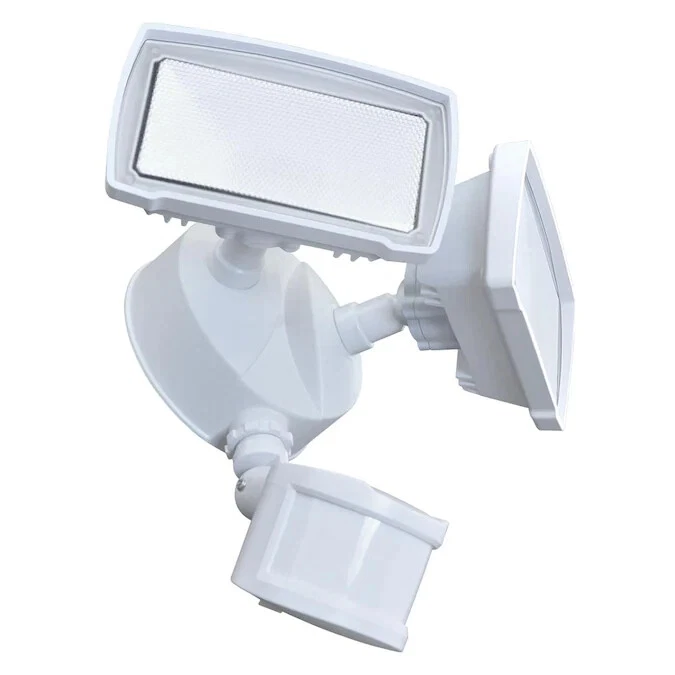 good earth 180 degree white hardwired led motion activated flood