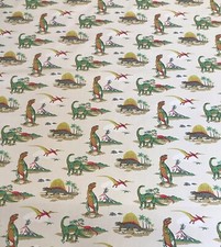 Cath Kidston Dino Dinosaur Cotton Fabric For Curtains/Upholstery/Craft/Cushions