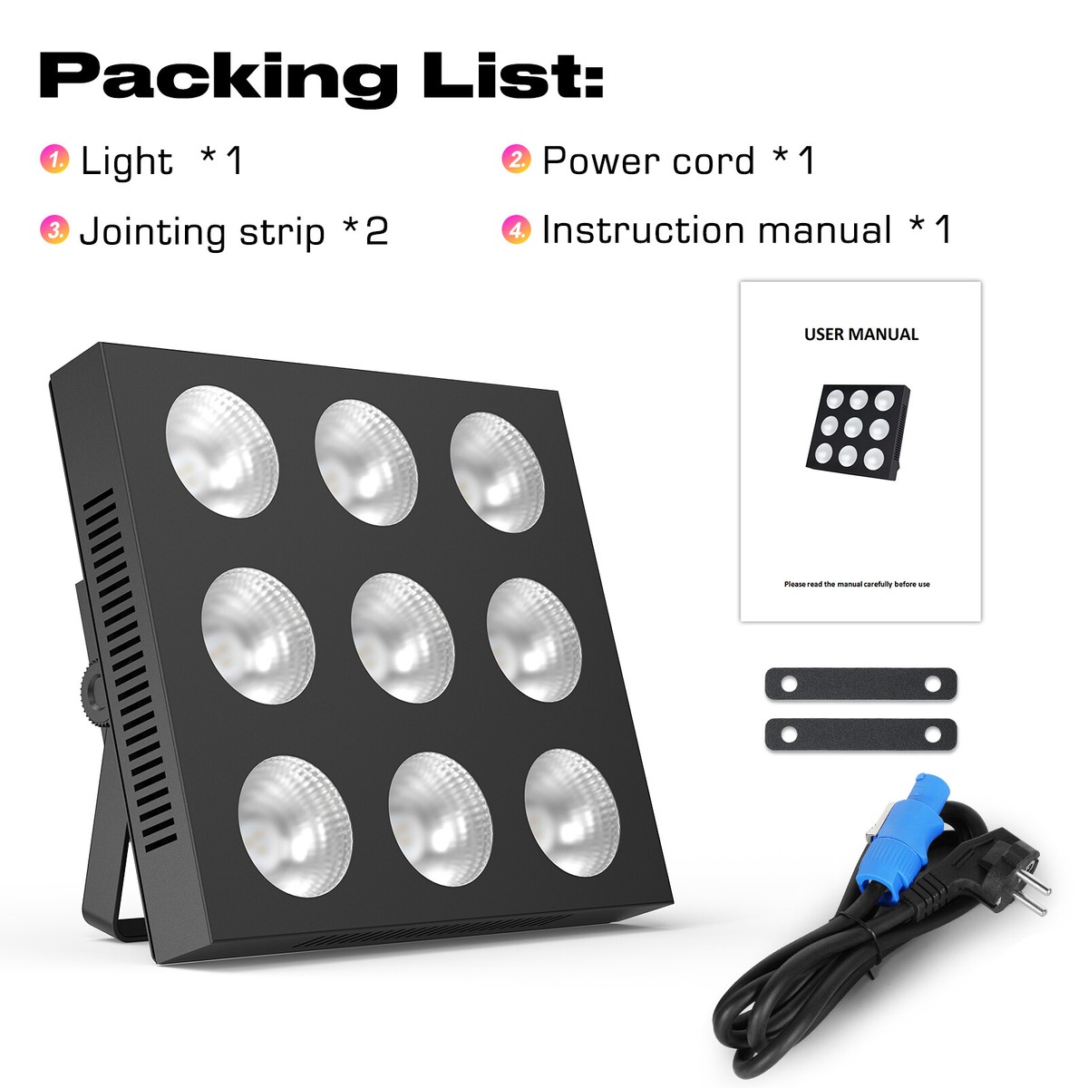 9-Eye LED Matrix Wall Washer Light for Stage DJ Concert Party