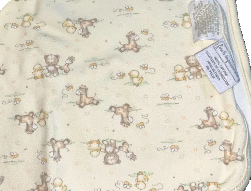 M9 WOW 复古 First IMPRESSIONS 长颈鹿鸭熊球衣针织婴儿床毯 — 第 4/4 张图片