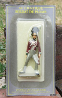 Figurine Ancienne Soldat De L'Empire Napoléon - Starlux / Atlas - Plomb 1:22,5 (75mm) - Occasion Bon état