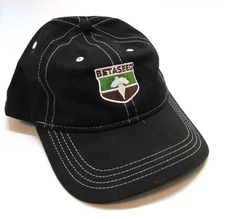 Vintage 90's Betaseed Sugarbeet 100% Black Cotton Farm Seed Ball Cap Trucker Hat