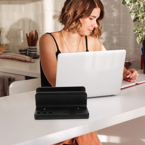 1PC Laptop Stand Vertical Laptop Bracket Compatible for Pro (Black) - Afbeelding 11 van 12