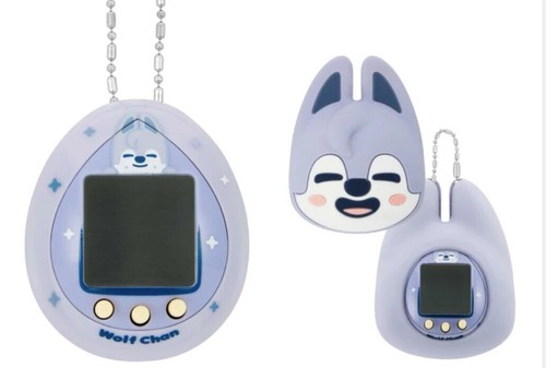 Stray Kids SKZOO OFFICIAL TAMAGOTCHI & CASE SET Wolf Chan Bang Chan BANDAI - Picture 3 of 3