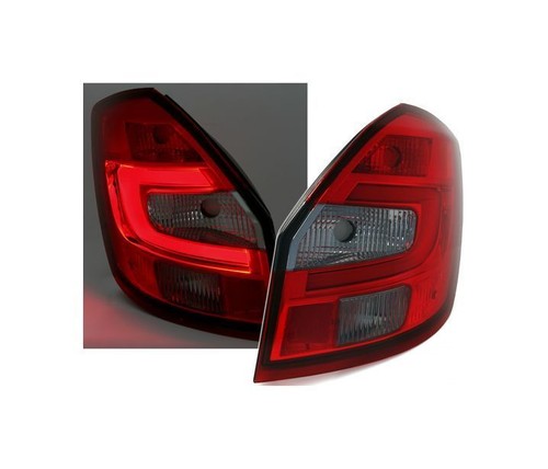 set rear lights for LIGHTBAR SKODA FABIA 2 5J 2007 2008 - red smoke VT351 - Picture 4 of 5