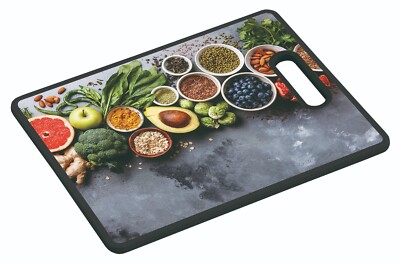 Kesper Schneide- und Servierbrett Healthy 38 x 30 x 1,2 cm, Kunststoff 30832