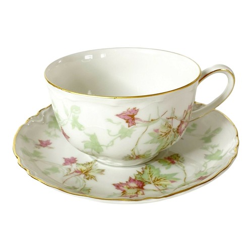 Juego de platos platillo taza té hoja Alemania amarillo Hutschenreuther vintage Baviera - Imagen 5 de 7
