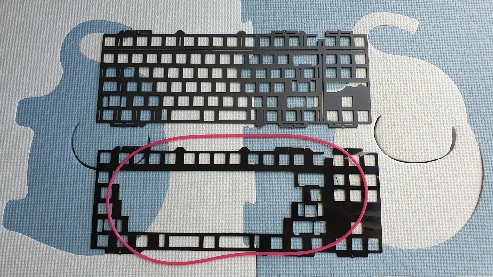 JJW Cloudline F13 TKL Mechanical Keyboard Kit Dystopian Red - Used 