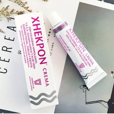 Crema Anti envejecimiento Xhekpon Con Colágeno, Centella Asiática Y Aloe Vera