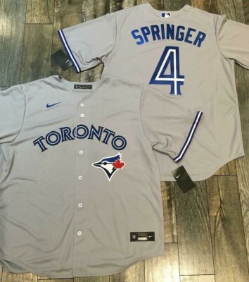 Men's Toronto Blue Jays George Springer Road Gray Baseball Player