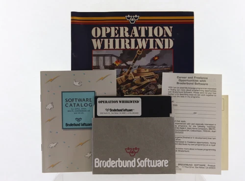 Operation Whirlwind. Vintage 1983. Broderbund Software Atari WW2 Strategy