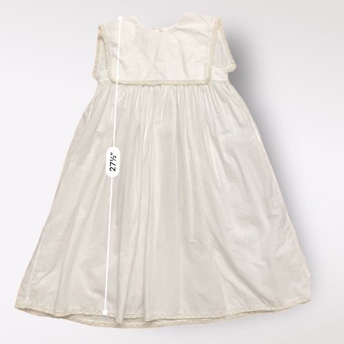 Bella Luna by Strasburg Vintage Girls Dress Size 4 White Lace Cottagecore - Picture 3 of 9