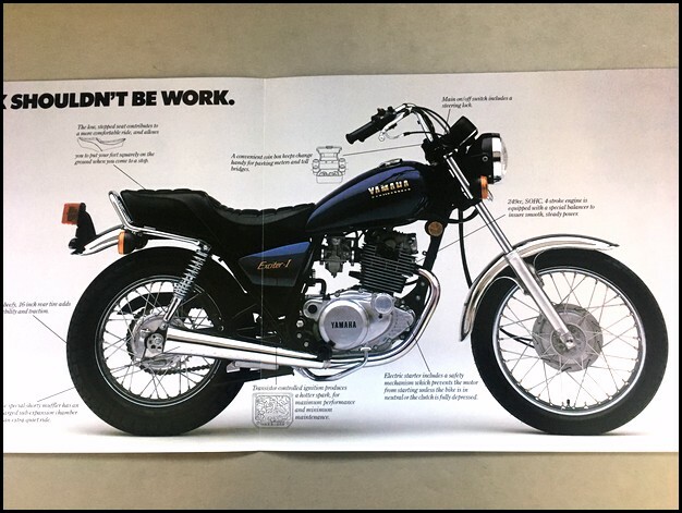 1980 1981 Yamaha Exciter I Bike Motorcycle Original Sales Brochure