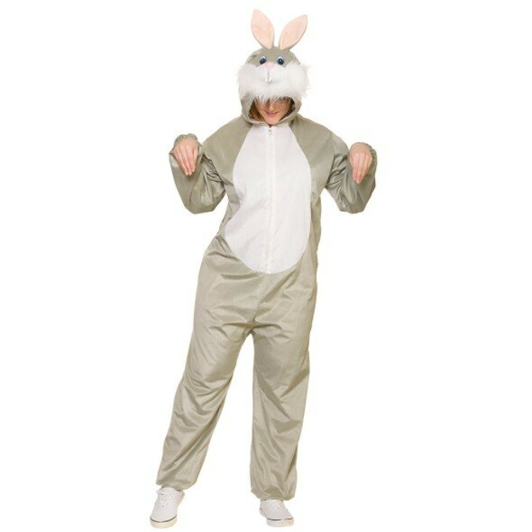 Disfraz De Conejo Gris Divertido Para Hombre, Traje De Pascua Bugs Nuevo