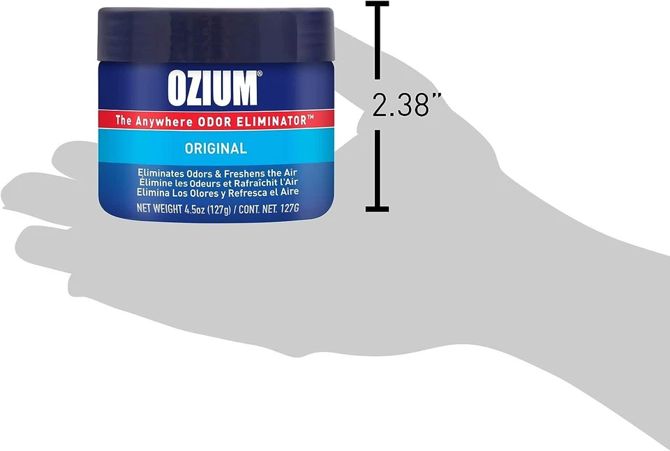 Gel desinfectante de aire Ozium 4,5 oz: ambientador de aire para automóvil, original, 2 paquetes Foto 2 de 4