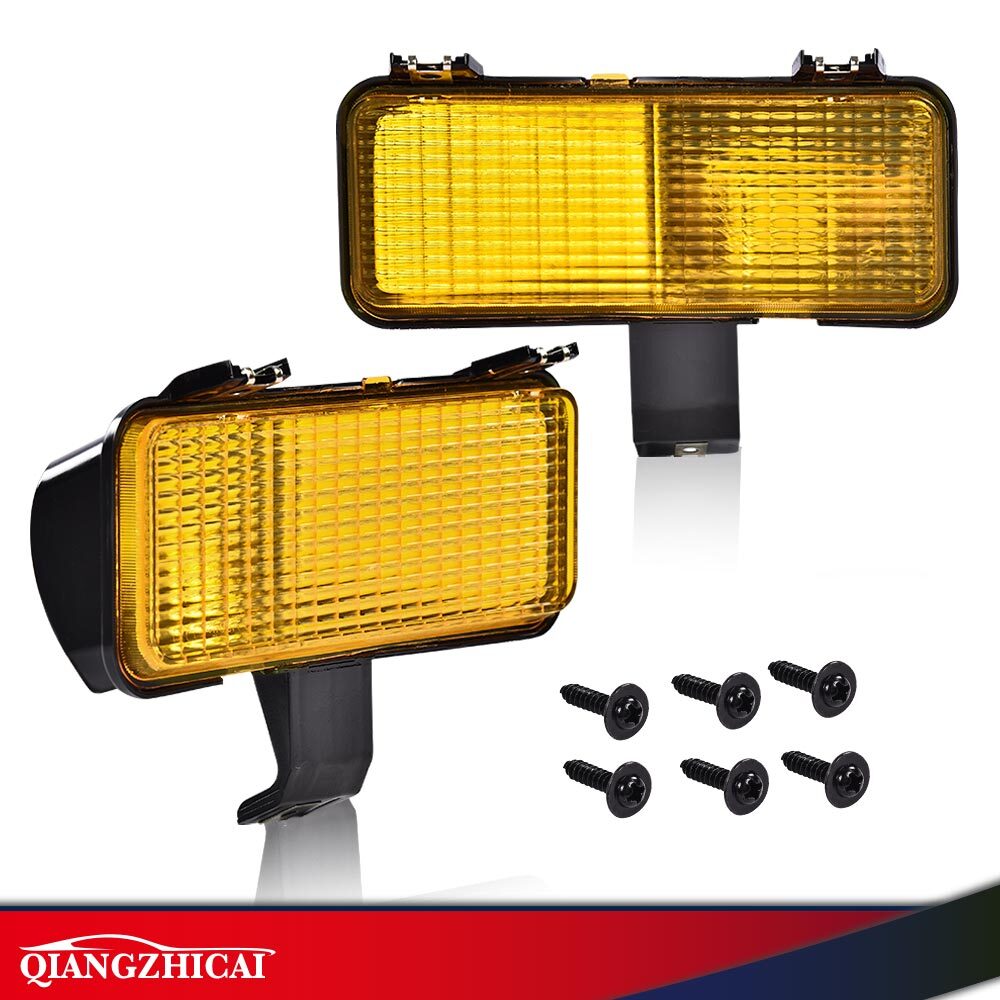 Front Turn Signal Park Lights Yellow Lamps Fit For 811982 Chevy