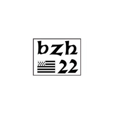 Autocollant 22 BZH drapeau Breton Breizh Bretagne sticker logo 2
