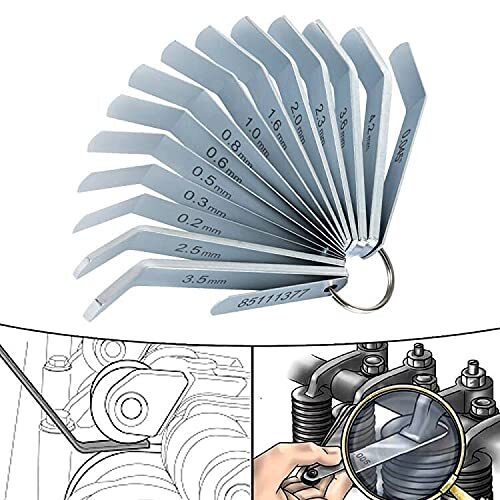 Feeler Gauge Jake Brake Tool Set Engine Intake and Exhaust Valve Adjustment Kit - Picture 1 of 12