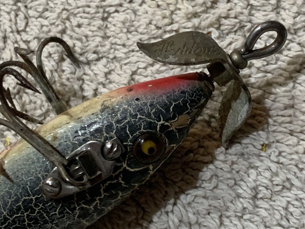 Vintage Heddon Dowagiac 150 Minnow Fishing Lure Glass Eyes Vintage Heddon Dowagiac 150 Minnow Fishing Lure Glass Eyes