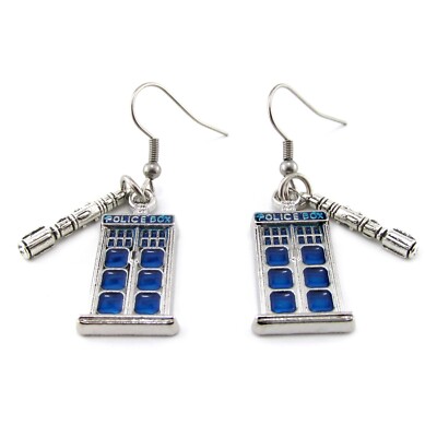 Doctor Who Sonic Screwdriver And Tardis Police Box Stainless Steel ...