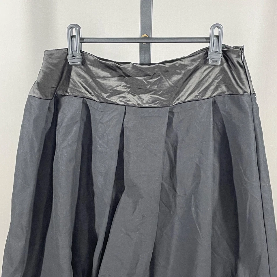 Falda Trina Turk Mujer 6 Negro Diseñador Clásico Circular Patinador Foto 2 de 4