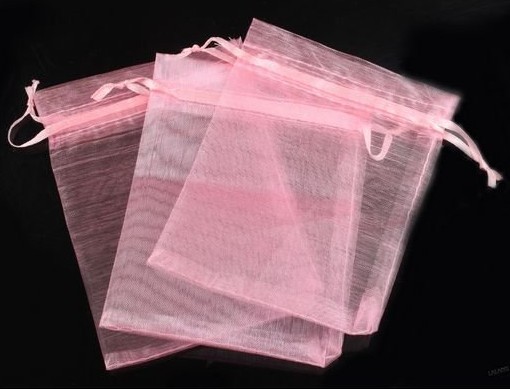 25 Organza Bags Pink 7X9Cm Favor Bags Rice Bags Wedding Favors Graduation