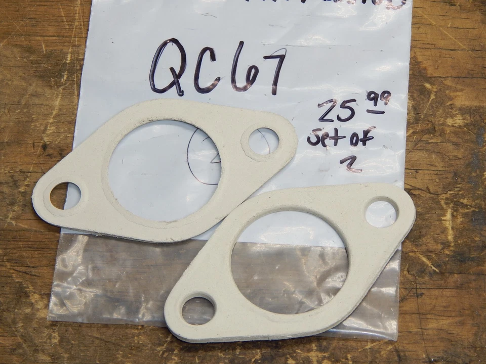 Genuino OEM WISCONSIN Paquete de Dos Juntas Colector de Escape QC67 Foto 3 de 3