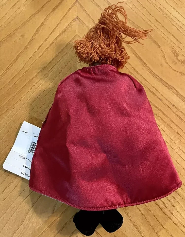 The Disney Store 8" Prince Phillip Bean Bag Peluche Bella Durmiente NUEVO CON ETIQUETAS B6 Foto 2 de 3