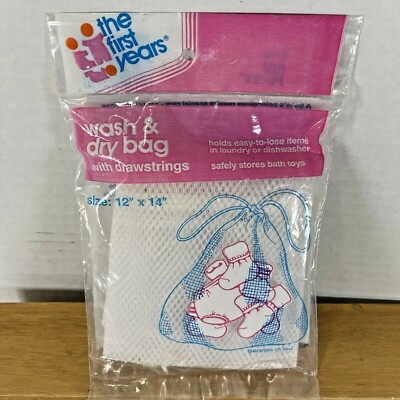 VTG SEALED 1983 The First Years Wash & Dry Bag 12 x14  