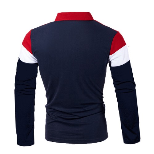Gestreift Badminton Golf T-Shirts Lässige ^` Herren-Langarm-T-Shirt Schmale - Bild 10 von 14