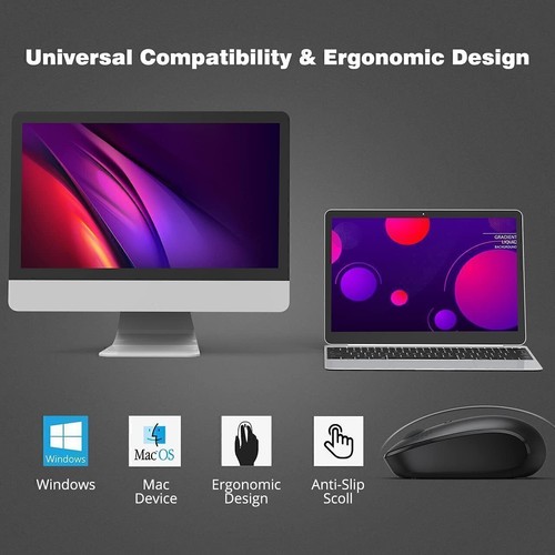 Wireless 2.4GHz Optical Mouse Mice &USB Receiver For PC Laptop Computer DPI NEW - Picture 10 of 48