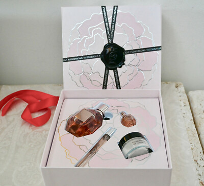 NIB $290 VIKTOR & ROLF FlowerBomb Eau de Parfume BOX Set Perfume 3.4 fl oz