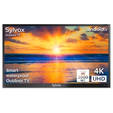 SYLVOX 55" 4K UHD Outdoor Smart TV 2000Nit Water Resistant Outside Android TV