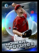 2021 Bowman Chrome 40-Man Futures Reid Detmers Los Angeles Angels #FMF-9