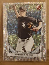2014 Spencer Adams Silver Ice Foil Refractor BOWMAN Rookie RC First Bowman 
